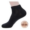 Mens Cotton & Pearl-Fiber Ankle Socks, Novelty Low Cut Socks Decrease Odor Moisture-Wicking Soft Comfy Breathable Sock for Sweaty Feet (Black, 5 Pack) view 2