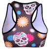 Sister Amy Young Girl Aerobics Gym Dance Yoga Vest Printed Sports Bra Top Vest Cute Skull L view 2