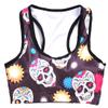 Sister Amy Young Girl Aerobics Gym Dance Yoga Vest Printed Sports Bra Top Vest Cute Skull L view 3