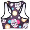Sister Amy Young Girl Aerobics Gym Dance Yoga Vest Printed Sports Bra Top Vest Cute Skull L view 4