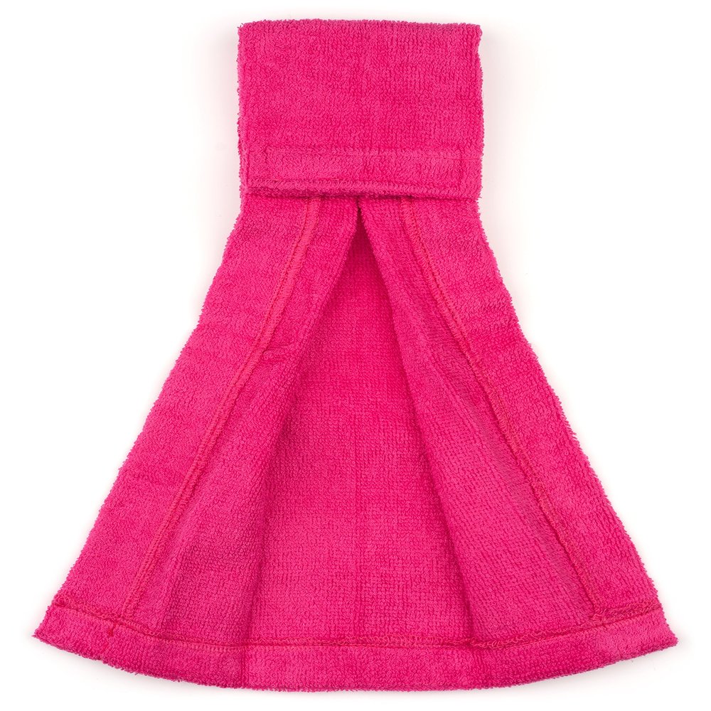 Suddora Football Towel, Pure Cotton Quarterback Field with Hook & Loop Closure, Sports Towels for Sweat & Maintaining Grip, Versatile Towel for Gym, Yoga, Youthful, Pink