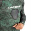 Cressi Hunter Hooded Rash Guard Top Long Sleeve Rash Guards, Camo Green, Small view 3