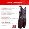 KO Sports Gear Unisex Wrestling Singlet for Adult Wrestlers - Wrestling Singlet for Men & Women - Bold Durable Uniform, Stretchy Breathable Material - Lion of Judah, Adult XX-Large view 2