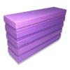 888 Display - Pack of 12 Boxes of 2" x 8" x 7/8"H Purple Cotton Filled Jewelry Boxes view 4