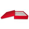 888 Display - Pack of 6 Boxes of 7" x 5" x 1 1/4"H Red Kraft Cotton Filled Jewelry Boxes view 2