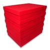 888 Display - Pack of 6 Boxes of 7" x 5" x 1 1/4"H Red Kraft Cotton Filled Jewelry Boxes view 3