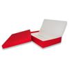 888 Display - Pack of 6 Boxes of 7" x 5" x 1 1/4"H Red Kraft Cotton Filled Jewelry Boxes view 4