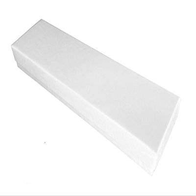 888 Display - Pack of 12 Boxes of 2" x 8" x 1"H White Textured Cotton Filled Jewelry Boxes