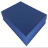 888 Display - Pack of 6 Boxes of 7" x 5" x 1 1/4" H Dark Navy Kraft Cotton Filled Jewelry Boxes view 1