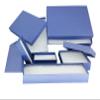 888 Display - Pack of 6 Boxes of 7" x 5" x 1 1/4" H Dark Navy Kraft Cotton Filled Jewelry Boxes view 2