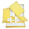888 Display - Pack of 12 Boxes of 2" x 8" x 7/8" H Yellow Kraft Cotton Filled Jewelry Boxes view 2