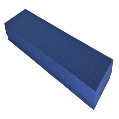 888 Display - Pack of 12 Boxes of 2" x 8" x 7/8" H Dark Navy Kraft Cotton Filled Jewelry Boxes