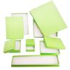 888 Display - Pack of 12 Boxes of 2" x 8" x 7/8" H Light Lime Green Kraft Cotton Filled Jewelry Boxes view 2
