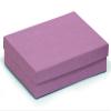 888 Display - Pack of 10 Boxes of 5 7/16" x 3 1/2" x 1"H Purple Cotton Filled Jewelry Boxes view 1