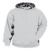 Badger Sport White Adult XS with Black Digi-Camo Sides and Inner-Hoodie view 1