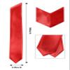 GradPlaza Plain Graduation Stole Sash 60'' Long Red Adults Sash for High School and College view 2