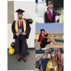 GradPlaza Plain Graduation Stole Sash 60'' Long Red Adults Sash for High School and College view 4