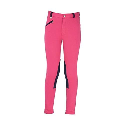 HyPERFORMANCE Childrens/Kids Belton Jodhpurs (30in) (Pink/Navy)