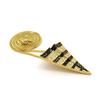 NYFASHION101 Striped Paper Airplane Pendant with Chain Necklace - 2mm 24" Gold-Tone Box Chain view 4