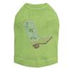 Boot (Green & Turquoise) - Dog Shirt, XS Lime Green view 1