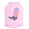 Boot (Red, White, & Blue) - Dog Shirt, 4XL Pink view 1