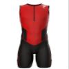 Sparx X Triathlon Suit Racing Tri Cycling Skin Suit Bike Swim Run (Red, Large) view 2