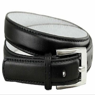 7055 Women's Betls Ladies Fashion Skinny Soft Dress Casual Leather Belt 3/4"(19mm) wide (Black, M)