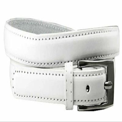 7055 Women's Betls Ladies Fashion Skinny Soft Dress Casual Leather Belt 3/4"(19mm) wide (White, S)