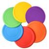 SUHEEUS Kids Flying Disc Toy Outdoor Playing Lawn Game Disk Flyer for Kindergarten Teaching Soft Silicone Colorful 6 Pack Bulk Set view 1