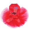 Boot (Red, White, & Blue) - Bling Rhinestone Dog Western Tutu Dress, 3XL Red view 1