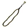 33-Bead Small Translucent Yellow & Black Monomer Muslim Tasbih Prayer Dhikr Beads w/ 2 Bead Chain Tassel view 1