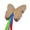 Wooden Butterfly wand with Ribbons view 1