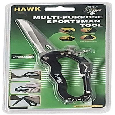 ADROIT 3" (7.6 cm) SS Carabiner Knife | Multi-Tool Design | Die-Cast Aluminum | Serrated Blade | Screwdrivers & Bottle Opener | Compact 4.13" (10.5 cm) Size | Perfect for Outdoors & Adventures