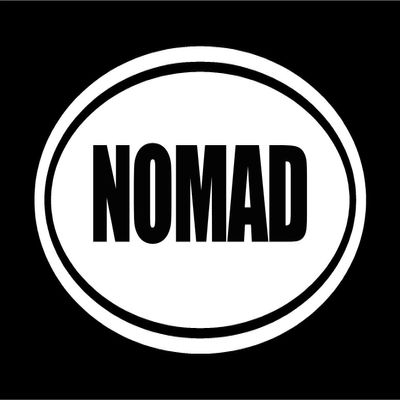 Beach Graphic Pros 6" die Cut White Vinyl Nomad Oval Euro Style Vinyl Decal Sticker