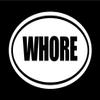 Beach Graphic Pros 6" die Cut White Vinyl Whore Oval Euro Style Vinyl Decal Sticker view 1