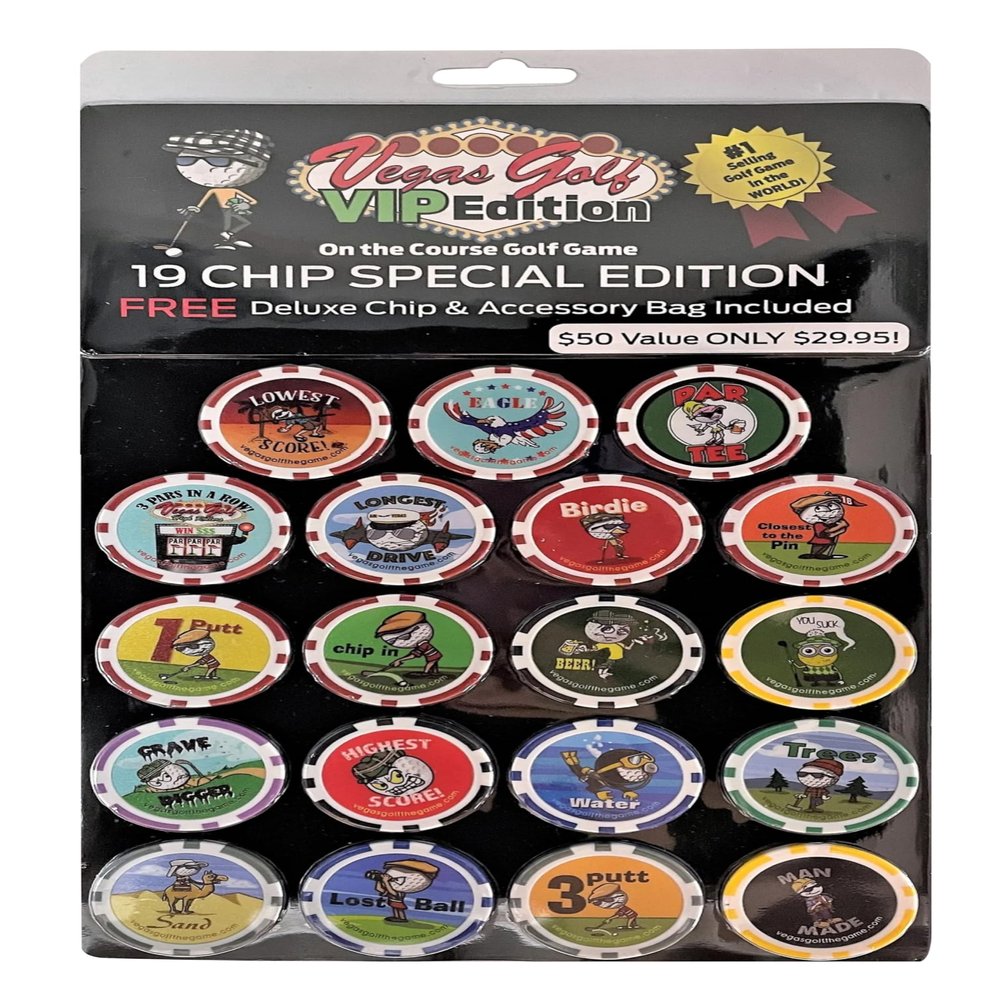 Vegas Golf Game - VIP Edition 19(pcs) with Free Tee Bag