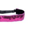 Mavi Bandz Adjustable Non-Slip Fitness Headband Sequin - Magenta view 1