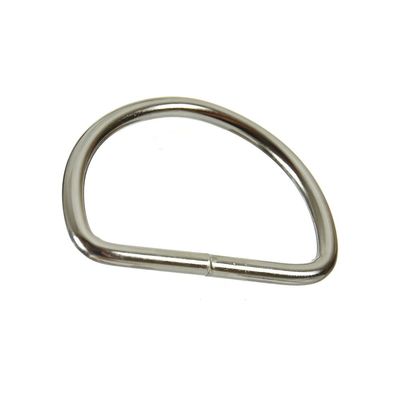 Fusion Climb Moc 2.25" Welded Carbon Steel Spotted D-Ring, Silver
