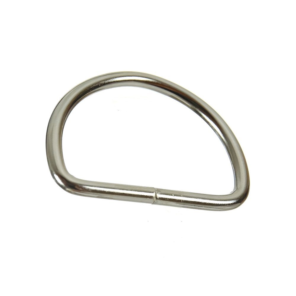 Fusion Climb Moc 2.25" Welded Carbon Steel Spotted D-Ring, Silver
