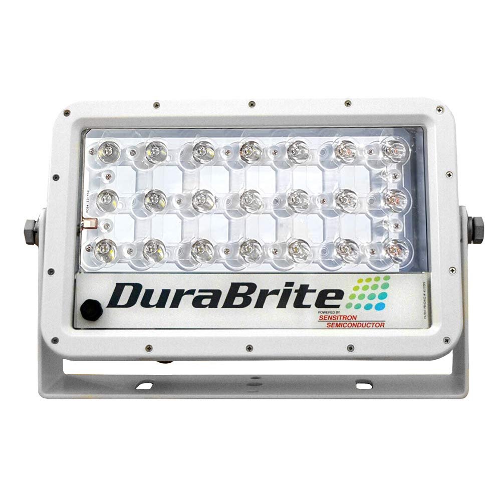 Durabrite Lights Mini Series Spotlight Fog LED Light Bar Alternative 16,670 Lumens Boat Marine Offroad Truck Automotive Military Grade IP68 Waterproof 12/24 VDC White 140W Searchlight (White, Spot)