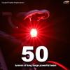 Cygolite Hotshot SL 50 Lumen Bike Tail Light 6 Night & Daytime Modes User Tuneable Flash Speed Compact Design IP64 Water Resistant Secured Hard Mount USB Rechargeable Great for Busy Roads view 2