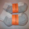 davido Mens Socks crew made in italy 100% cotton 8 pairs (9-11 white/gray bottom ankle/quarter) view 2
