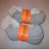 davido Mens Socks crew made in italy 100% cotton 8 pairs (9-11 white/gray bottom ankle/quarter) view 4