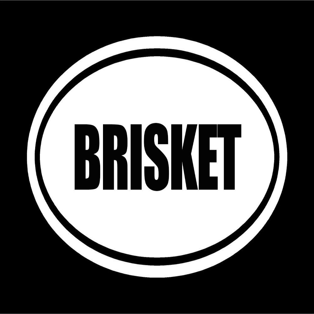 Beach Graphic Pros 6" die Cut White Vinyl Brisket Oval Euro Style Vinyl Decal Sticker