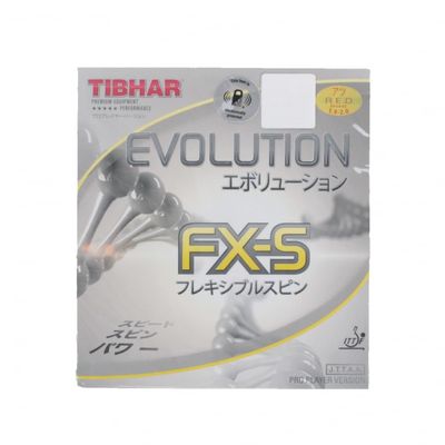 Tibhar Evolution FX-S Table Tennis Rubber (Red, 1,9-2,0 Mm)