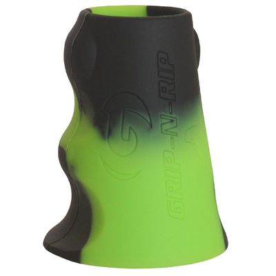 Grip-N-Rip Trigger Baseball/Softball Bat Grip Ergonomic Asymmetrical Design for Enhanced Comfort & Control Features Grooves for Finger Placement, Smooth Palm Relief (Black/Green)