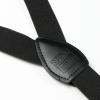 Spring Notion Boys' Elastic Suspenders with Leather Crosspatch Black Small view 3