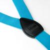 Spring Notion Boys' Elastic Suspenders with Leather Crosspatch Turquoise Medium view 3