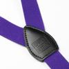 Spring Notion Boys' Elastic Suspenders with Leather Crosspatch Purple Small view 3