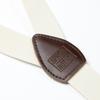Spring Notion Boys' Elastic Suspenders with Leather Crosspatch Ivory Small view 3